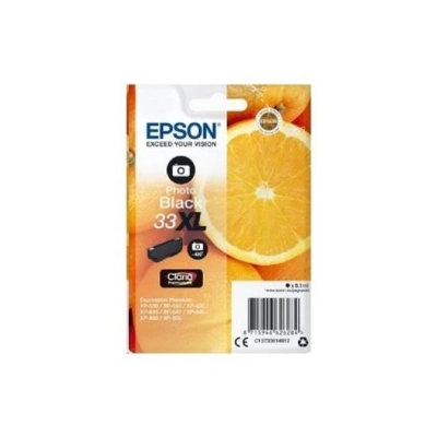 Epson inkoustová náplň/ T3341/ Singlepack 33 Claria Premium Ink/ Foto Černá, C13T33414012