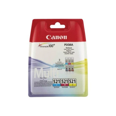 Canon multipack inkoustových náplní CLI-521-C+M+Y, 2934B010