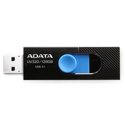 ADATA Flash disk UV320 128GB / USB 3.1 / černo-modrá, AUV320-128G-RBKBL