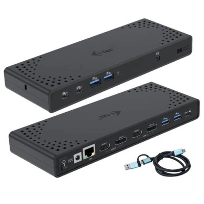 i-tec dokovací stanice Thunderbolt/ Dual display/ 4x USB 3.0/ 2x USB-C/ 2x DP/ 2x HDMI/ LAN/ Power Delivery 100W, CADUA4KDOCKPDL2