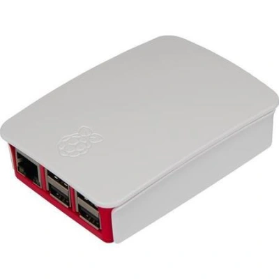 RASPBERRY case Original bílá/růžová pro Raspberry Pi model B+, Rpi 2 B, Rpi 3 B, Rpi 3 B+, RB-Case+06