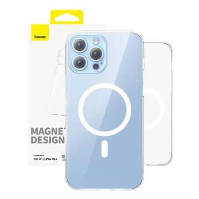 Magnetické pouzdro na telefon pro iP 13 PRO MAX Baseus OS-Lucent Series (čiré)