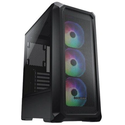 COUGAR Archon 2 Mesh RGB (Black) | PC Case | Mid Tower / Mesh Front Panel / 3 x ARGB Fans / 3mm TG Left Panel, CGR-5CC5B-MESH-RGB