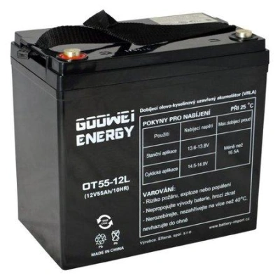 GOOWEI ENERGY Pb záložní akumulátor VRLA GEL 12V/55Ah (OTL55-12), OTL55-12