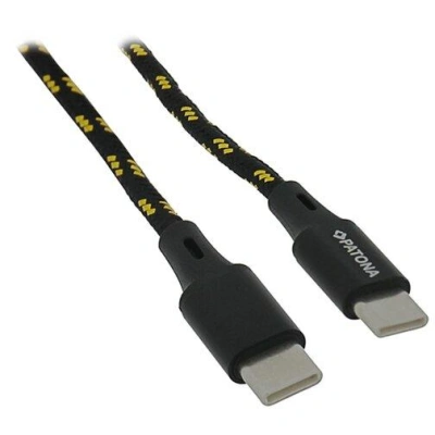 PATONA kabel USB-C/USB-C, Power delivery 30W, opletený, 60cm