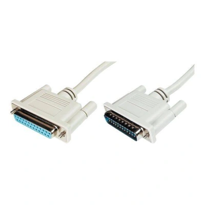 Digitus Prodlužovací kabel datového přenosu, sériový/paralelní, D-Sub25, samec/samice, 2,0 m,  lisovaný, 