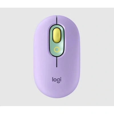 Logitech myš POP - zeleno-fialová/optická/ 4 tlačítka/bezdrátová/Bluetooth/4000dpi, 910-006547