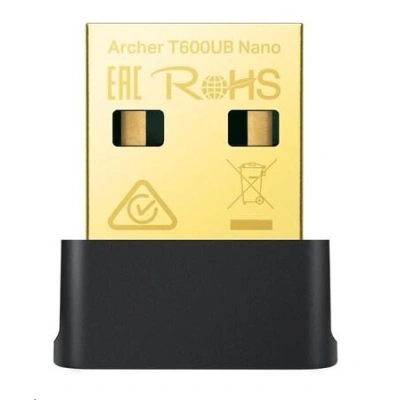 TP-Link Archer T600UB Nano WiFi5 USB adapter (AC600,2,4GHz/5GHz, Bluetooth 4.2, USB2.0), Archer T600UB Nano