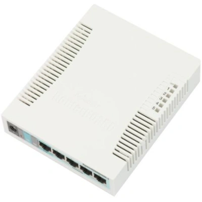 MikroTik RouterBOARD RB260GS (CSS106-5G-1S), Taifatech TF470 CPU, výkonný nastavitelný switch, 5x LAN, 1xSFP slot, CSS106-5G-1S