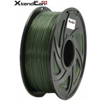 XtendLAN PETG filament 1,75mm myslivecky zelený 1kg, 3DF-PETG1.75-AGN 1kg