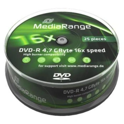 MEDIARANGE DVD-R 4,7GB 16x spindl 10ks, MR452