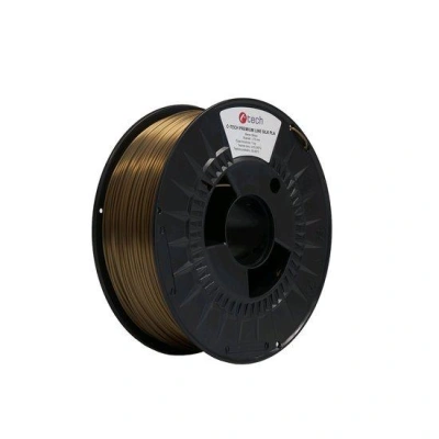 Tisková struna (filament) C-TECH PREMIUM LINE, Silk PLA, bronz, 1,75mm, 1kg, 3DF-P-SPLA1.75-BRONZE