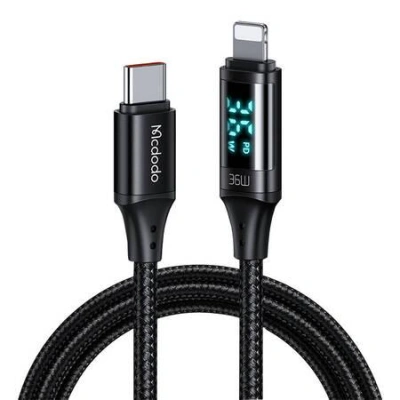 Kabel Mcdodo CA-1030 USB-C na Lightning, 36 W, 1,2 m (černý)