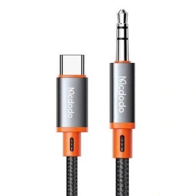 Kabel Mcdodo CA-0820 USB-C na 3,5mm mini jack AUX, 1,2 m (černý)