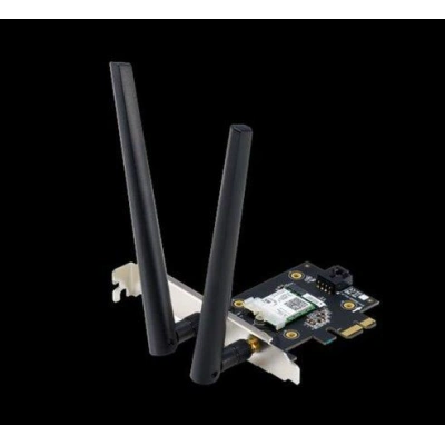 ASUS PCE-AX3000, AX3000 Dvoupásmový PCI-E Wi-Fi 6 (802.11ax). Podpora 160MHz, Bluetooth 5.0, zabezpečení sítě WPA3,OFDMA, 90IG0610-MO0R10
