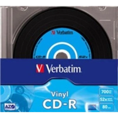 VERBATIM CD-R80 700MB DL Plus/ 52x/ 80min/ Vinyl/ slim/ 10pack, 43426