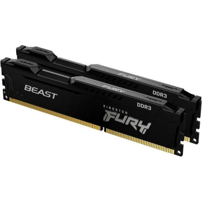 Kingston Fury Beast DIMM DDR3 16GB 1866MHz černá (Kit 2x8GB), KF318C10BBK2/16