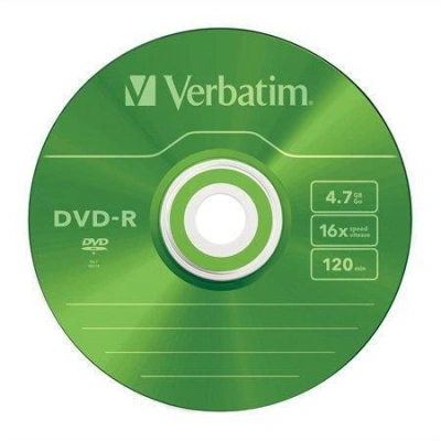 VERBATIM DVD-R AZO 4,7GB, 16x, colour, slim case 5 ks, 43557