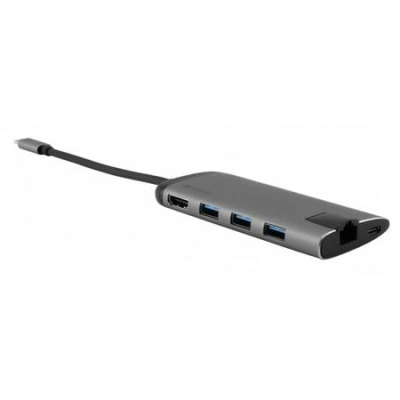 Verbatim USB-C multiport USB-C 3.1, 3x USB-A 3.0, HDMI, Gigabit Ethernet, SD/microSD, 49142