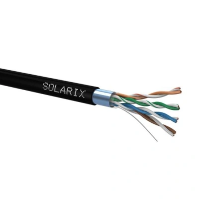 Solarix Kabel SXKD-5E-FTP-PE drát c5e  venkovní, 305m