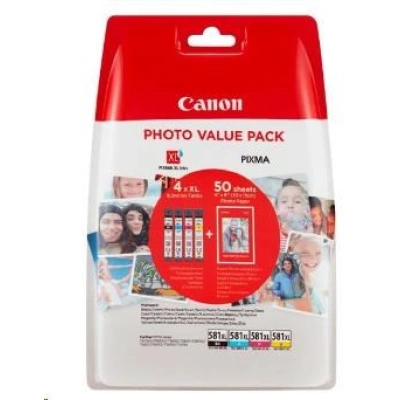 CANON CLI-581XL Ink Cartridge BK/C/M/Y PHOTO, 2052C006