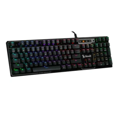 A4tech Bloody B750N mechanická herní klávesnice, podsvícená, Green Switch, USB, CZ, černá, B750N-BK-GS