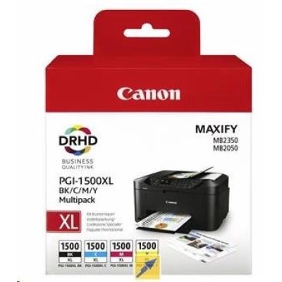 CANON PGI-1500XL Ink Cartridge BK/C/M/Y MULTI, 9182B010