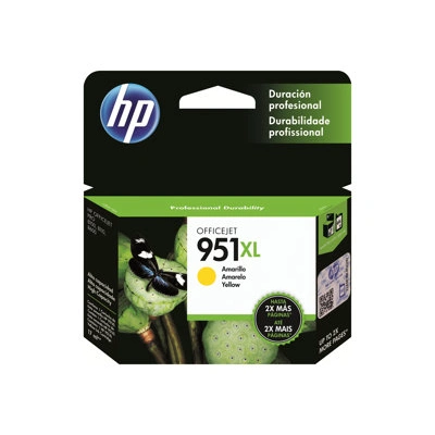 HP 951XL - 17 ml - Vysoká výtěžnost - žlutá - originální - inkoustová cartridge - pro Officejet Pro 251, 276, 8100, 8600, 8600 N911, 8610, 8615, 8616, 8620, 8625, 8630, 8640, CN048AE#301
