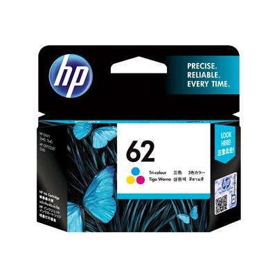 HP 62 - 4.5 ml - barva (azurová, purpurová, žlutá) - originální - blistr - inkoustová cartridge - pro ENVY 55XX, 56XX, 76XX; Officejet 250, 252, 57XX, 8040, C2P06AE#301