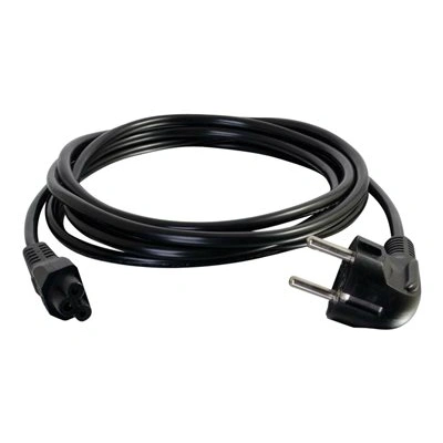 C2G Laptop Power Cord - Elektrický kabel - IEC 60320 C5 do CEE 7/7 (M) - AC 250 V - 1 m - lisovaný - černá - Evropa