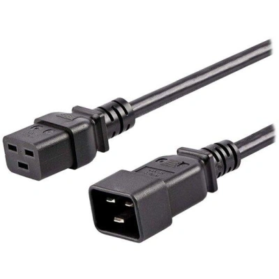 PremiumCord Kabel síťový prodlužovací  230V 16A 3m, konektory IEC 320 C19 - IEC 320 C20, kpsa