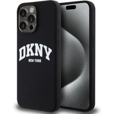 DKNY Liquid Silicone Arch Logo MagSafe Zadní Kryt pro iPhone 14 Pro Black