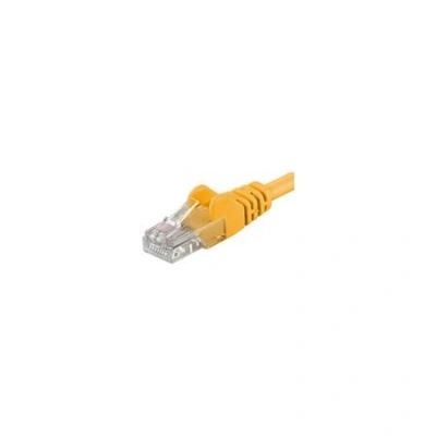 PremiumCord Patch kabel Cat6 UTP, délka 0.5m, žlutá