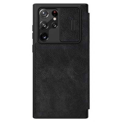 Pouzdro Nillkin Qin Leather Pro pro SAMSUNG S22 Ultra (černé)