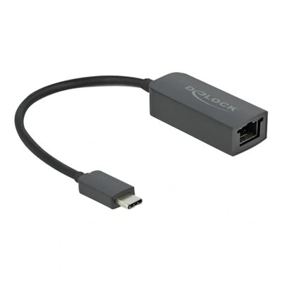 Delock - Síťový adaptér - USB-C 3.2 Gen 1 / Thunderbolt 3 - 2.5GBase-T - černá, 66645