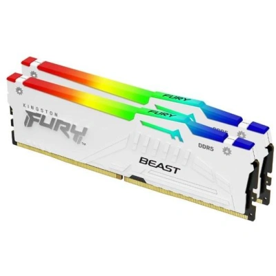 Kingston FURY Beast EXPO/DDR5/32GB/5600MHz/CL36/2x16GB/RGB/White, KF556C36BWEAK2-32