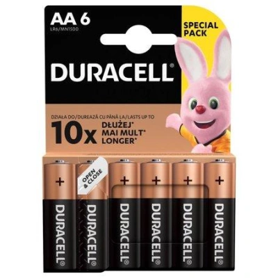 Duracell Basic alkalická baterie 6 ks (AA), 42307