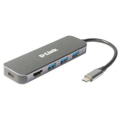 D-Link DUB-2333 USB-C Hub with HDMI and 3x USB3.0, mini docking station, DUB-2333