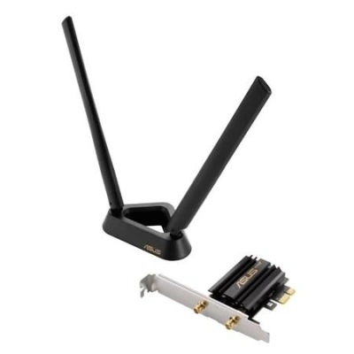 ASUS PCE-AXE59BT Wireless AXE5400 PCIe Wi-Fi 6E Adapter Card, Bluetooth 5.2, 90IG07I0-MO0B00