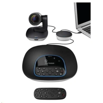 Logitech HD webkamera Group ConferenceCam/ 1920x1080/ USB/ Bluetooth/ NFC/ Kensington port/ Dálkové ovládání, 960-001057