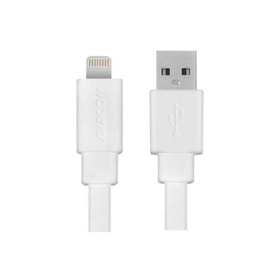 AVACOM MFI-120W kabel USB - Lightning, MFI certifikace, 120cm, bílá, DCUS-MFI-120W