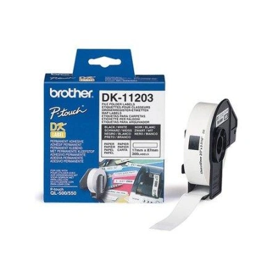 BROTHER papírové štítky DK-11203/ QL/ databáze/ 300ks/ 17 x 87mm, DK11203
