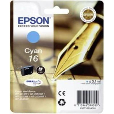 Epson inkoustová náplň/ T1622/ Singlepack 16 DURABrite Ultra Ink/ Modrá, C13T16224012