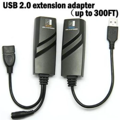 PremiumCord USB 2.0 extender po Cat5/Cat5e/Cat6 do 50m, kuext2