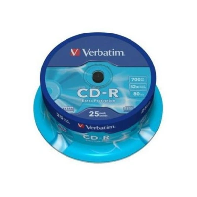 VERBATIM CD-R80 700MB/ 52x/ Extra Protection/ 25pack/ spindle, 43432