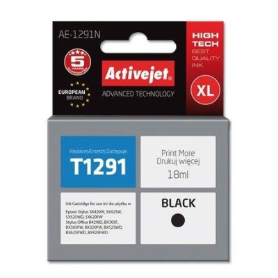 ActiveJet ink cartr. Eps T1291 Black SX525/BX320/BX625 100% NEW     AE-1291N, EXPACJAEP0203