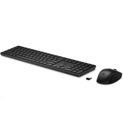 HP 650 Wireless Keyboard & Mouse Black- CZ/SK klávesnice a myš, černá, 4R013AA#AKB