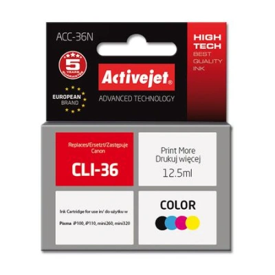 ActiveJet ink Canon CLI-36 new ACC-36N  12 ml, ACC-36N