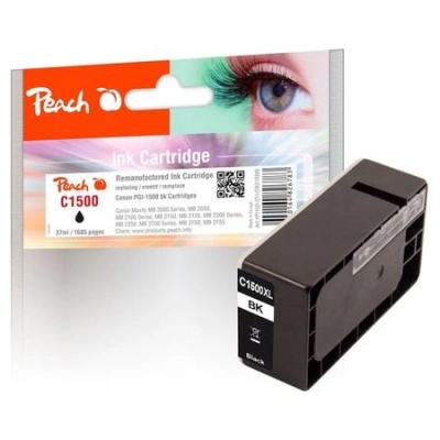 PEACH kompatibilní cartridge Canon PGI-1500XL, black, 37 ml, 319380