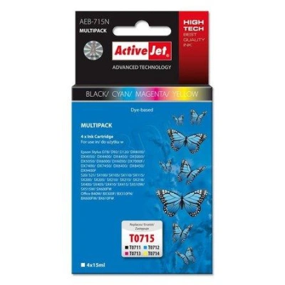 ActiveJet ink Epson T0715 new AEB-715N   4x15 ml, EXPACJAEP0211